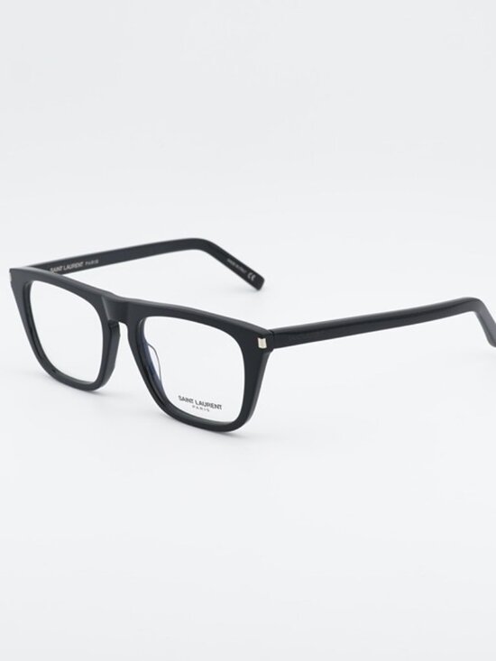 Saint Laurent SL343 001 Eyeglasses Black 53mm Square Frame main image 10